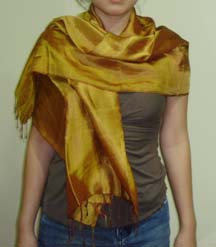 Thai silk scarves