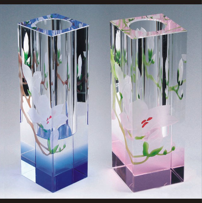 crystal vase