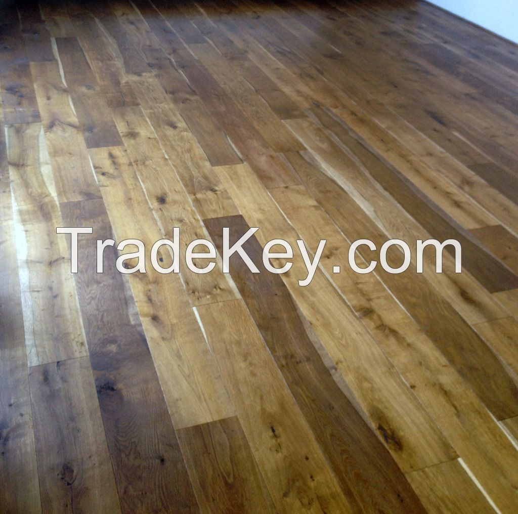 Rustic oak flooring