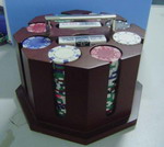 Acrylic chip rack/wooden holder/blackjack/card key ring/roulette