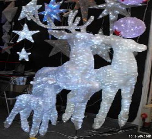 LED Reindeer Sculpture Lamp