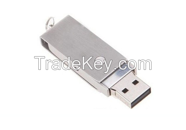 Metal swivel USB flash drive pen drive