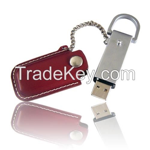 Leather USB flash drive pen drive