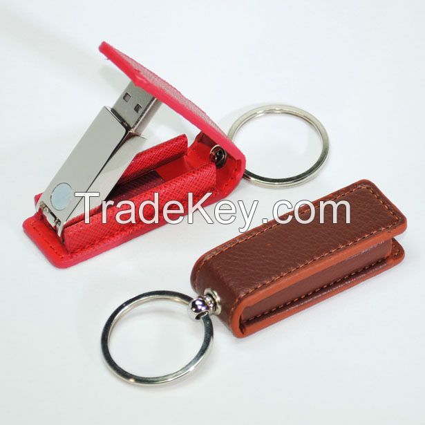 Leather USB flash memory pen drive usb flash drive