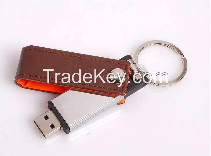 Leather USB flash memory pen drive usb flash drive