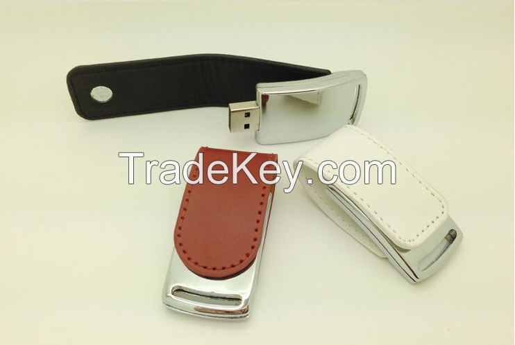 Leather USB flash memory pen drive flash drive