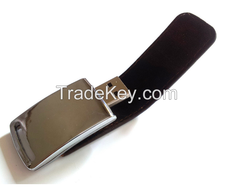 Leather USB flash memory pen drive flash drive