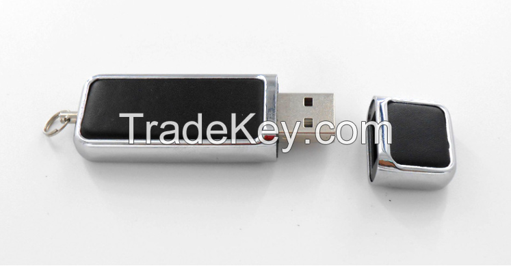 Leather USB flash drive pen drive