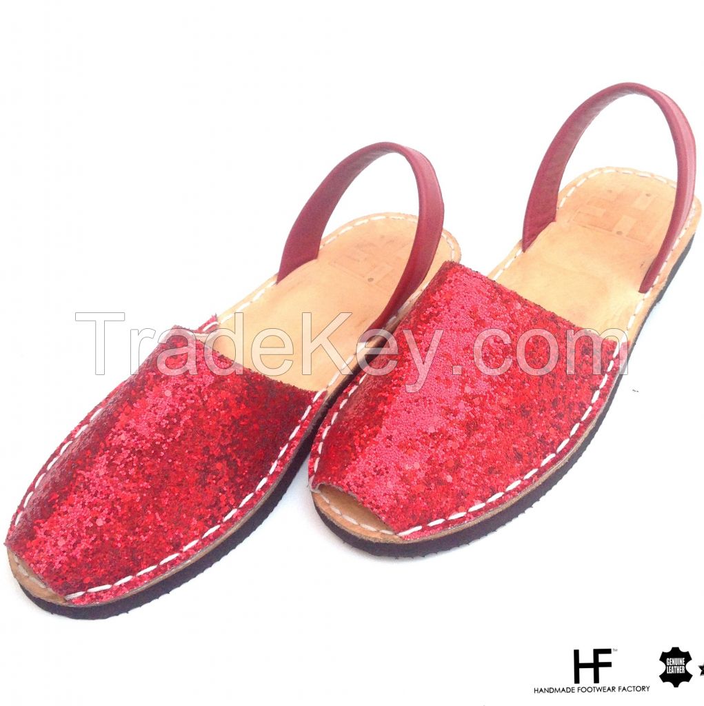 women leather sandals