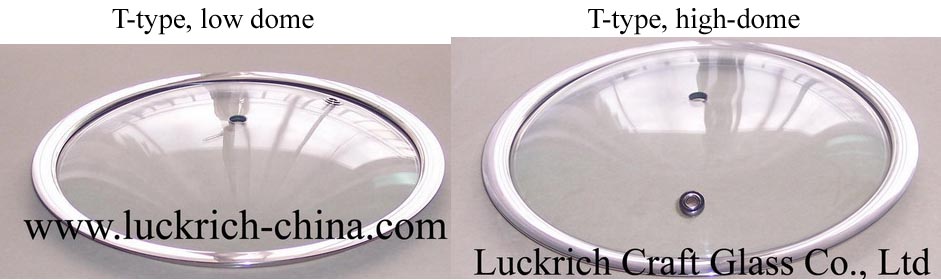 Tempered Glass LID (T-type, High &amp; Low-dome)