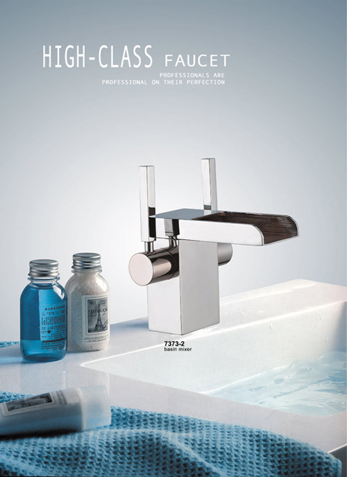 Faucet - Double Handle Glass Basin Mixer