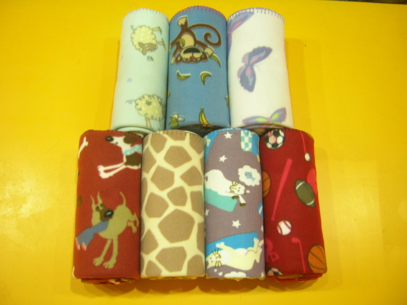 printed fleece throw