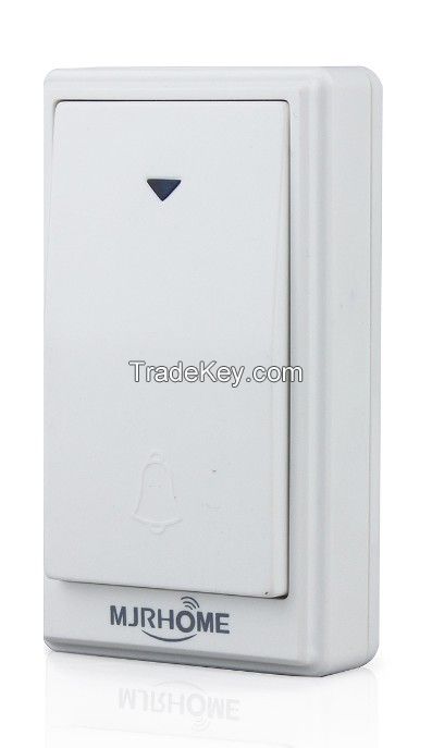 Wireless doorbell - self powder push button