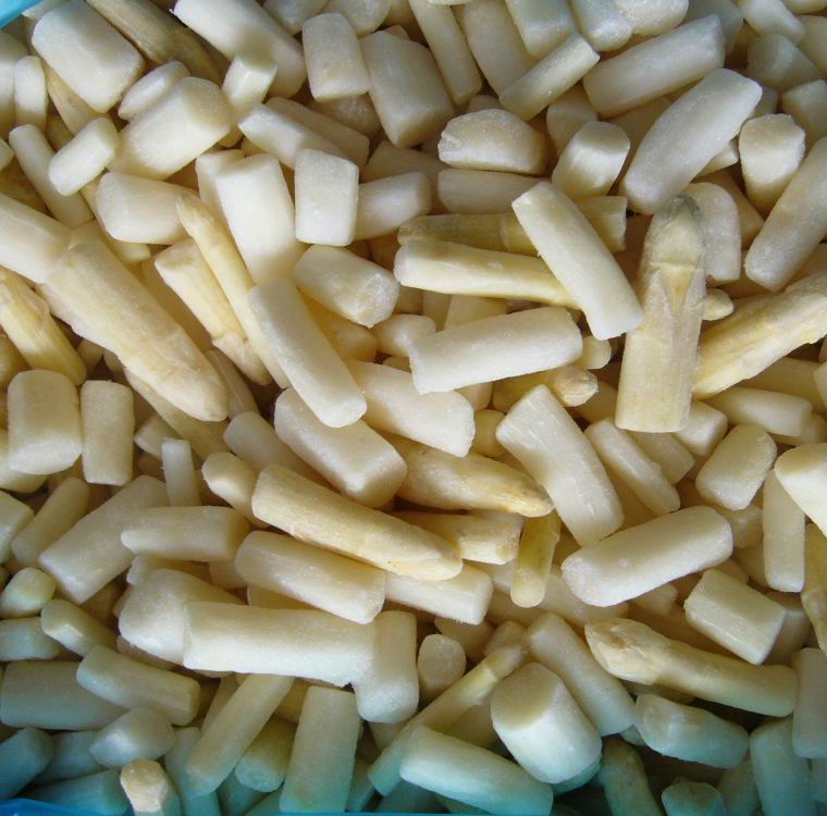 IQF white Asparagus cuts/tips