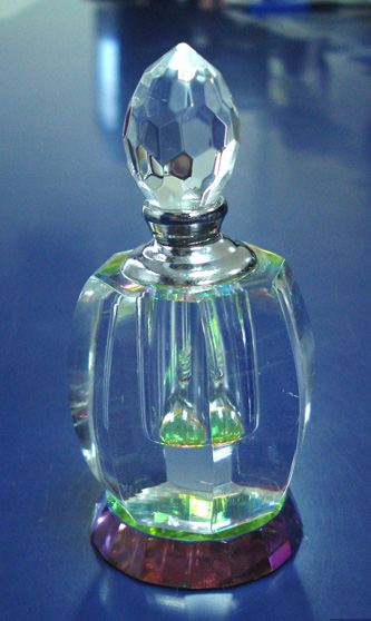 crystal perfume bottle