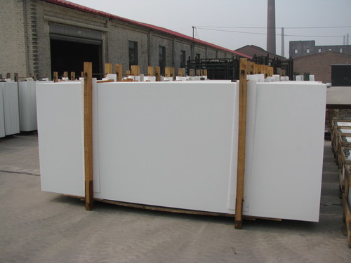 white glass stone/artifical stone/white marble