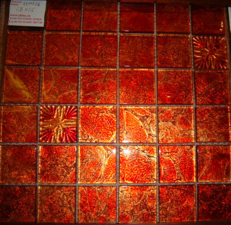 gold foil glass mosaic/goldleaf glass mosaic/crystal glass mosaic