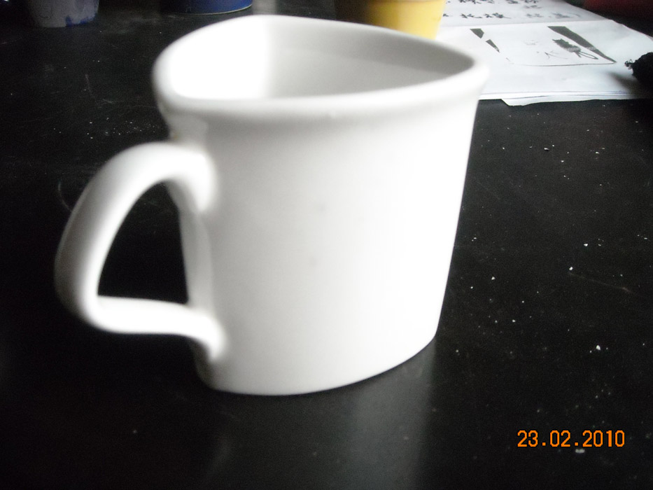 Triangle Porcelain / Ceramic Mug