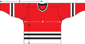 Ice Hockey Jersey And Socks, Ski Pole Stripes,