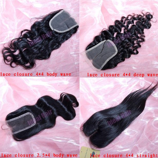 Brazilian Virgin Hair Swiss Lace, Lace Closure