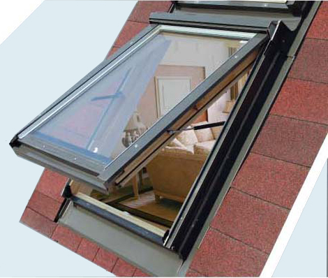 top hung roof window