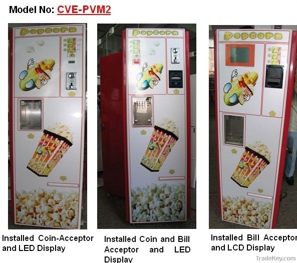 Coin-operated Popcorn Vending Machine CVE-PVM2