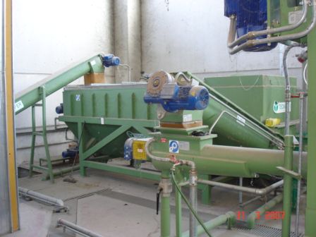 PE waste film and bottle recycling line.