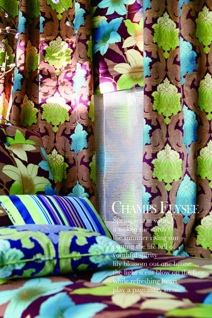 Printed  polestery fabrics( CHAMP ELYSEE)