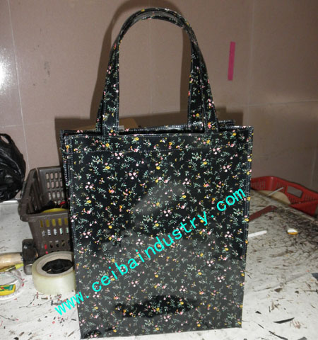 PVC coated cotton bag