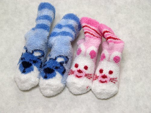 Fleece Slipper Socks, Footlet, Toe Socks, Children&#039;s  Socks