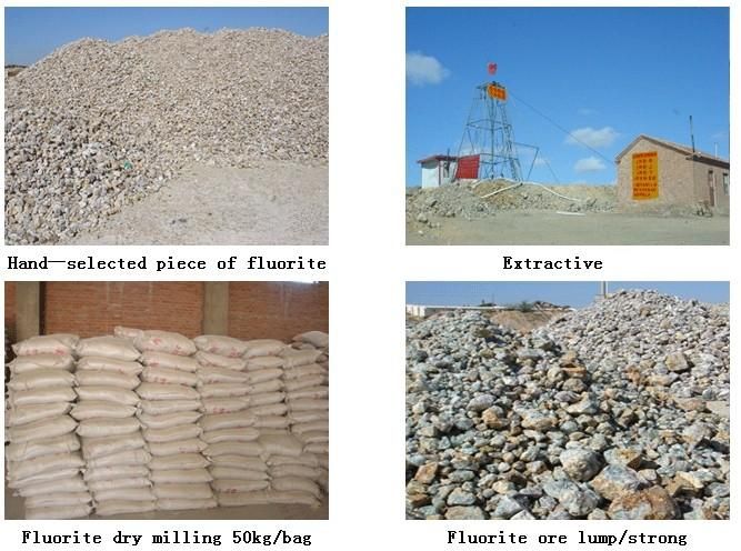 Calcium fluoride/ CAF2/ fluorspar lump 0-10mm/10-50mm