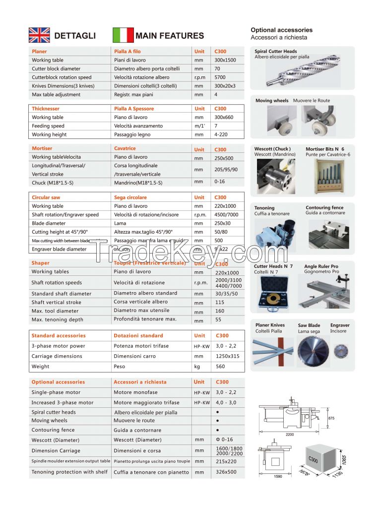 combination woodworking machine