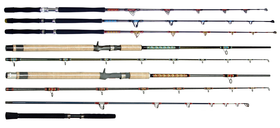 Mix carbon boat rod