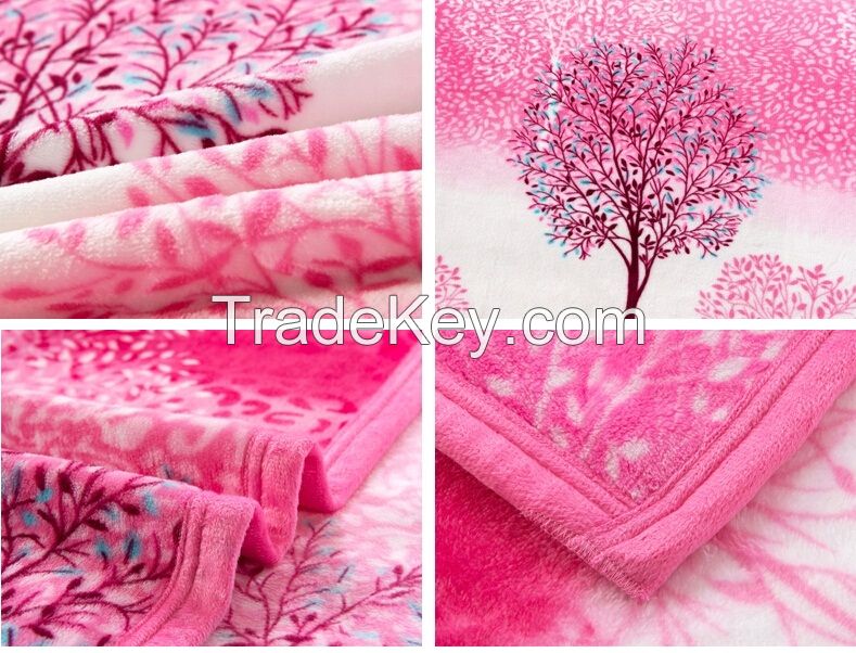 Print flannel blanket