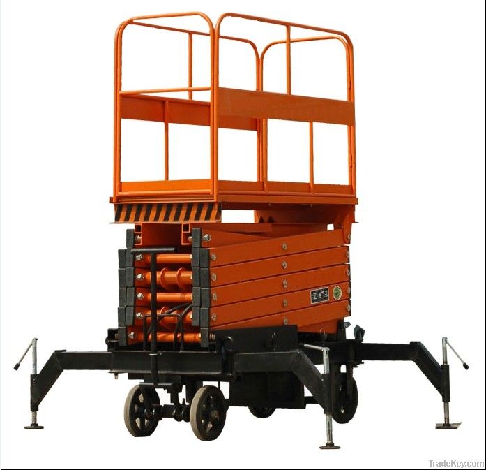 four wheel scissor lift