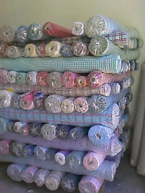 STOCKS OF SHIRTING FABRICS