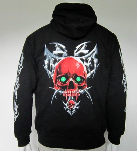 Mens Skull Hoodies Full Print