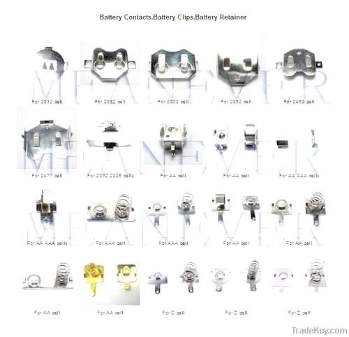 Battery Clips , Battery Contacts