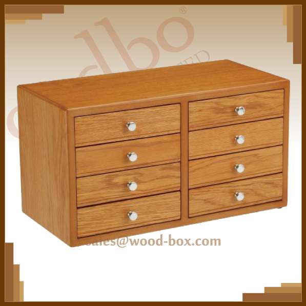 large wooden jewelry chest