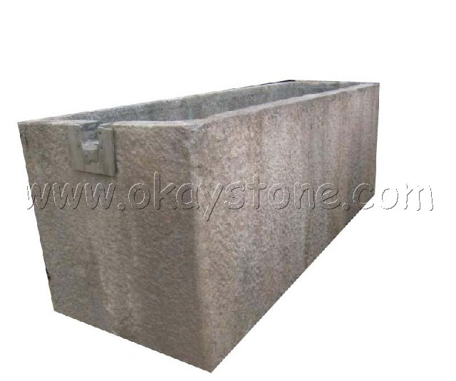 antique large granite trough