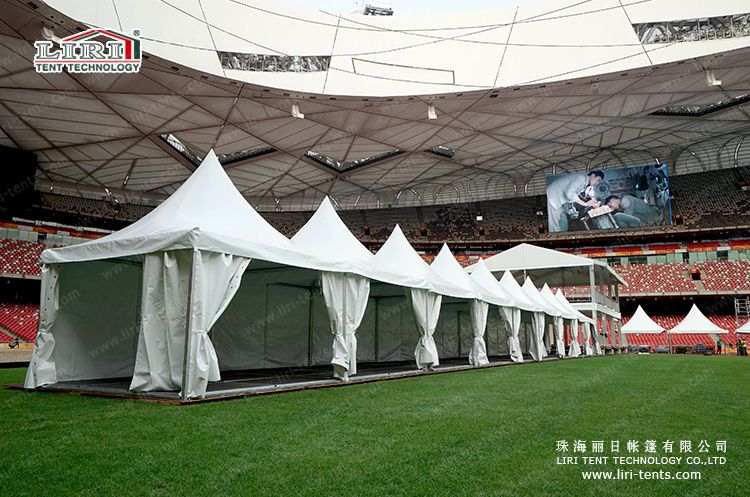 High Quality Aluminum Pagoda Tent With Plain White PVC Sidewall For Event