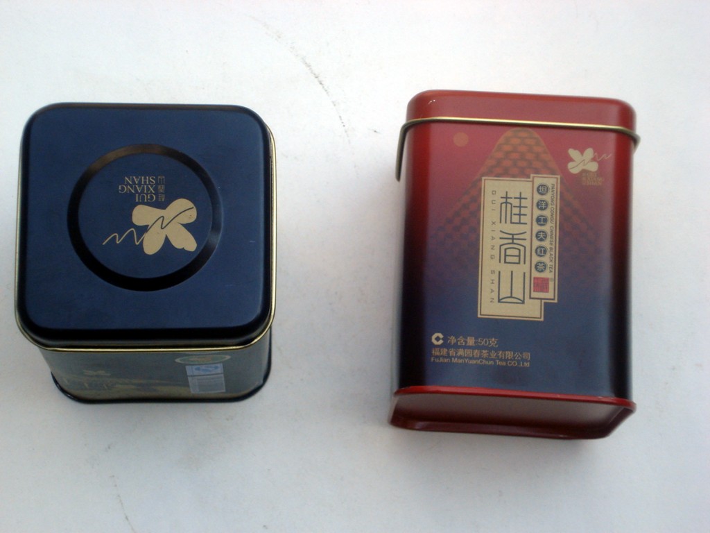 tea tin case , tin can, tin