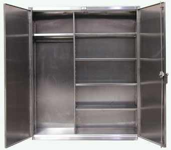 Stainless steel wardrobe cabinet