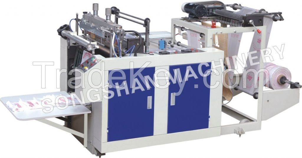 Single Line Hot Cutting T-shirt Bag Making Machine