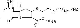 Bis protected imipenem