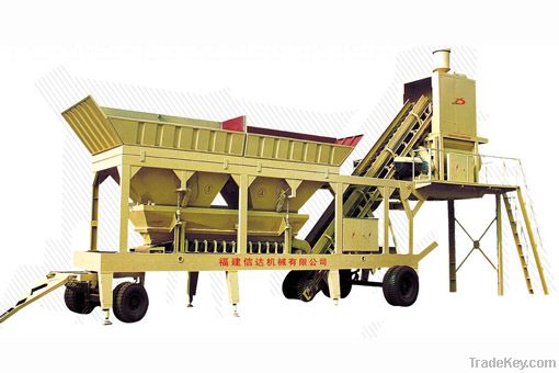 Mobile concrete batching plant