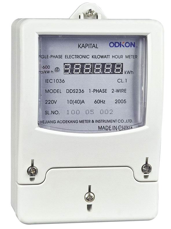 Single phase Static watt hour meter