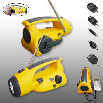 Dynamo Rechargeable LED Torch Flashlight