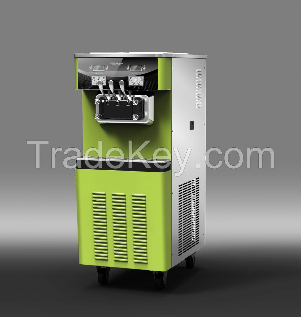 ice cream machine, frozen yogurt machine, soft serve maker, freezer