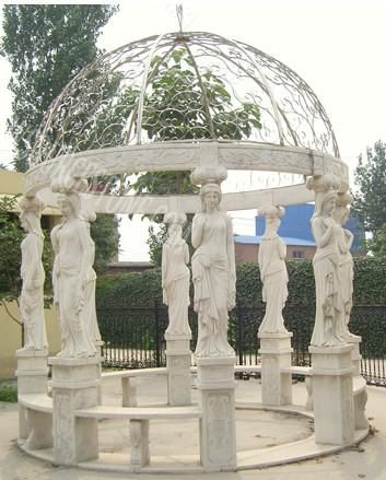 Stone Gazebo&iuml;&frac14;Marble Garden Gazebo, Carving Stone Gazebos